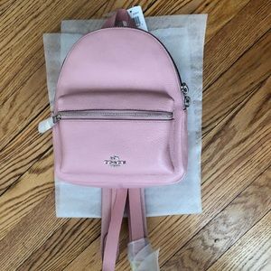 Coach mini charli backpack (pink)